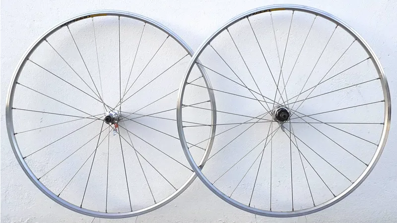 Mavic Open Sport Rims Built on Specialized Hubs in Silver
